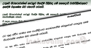 සිරිසේන මේ රවටන්නේ සිංහලයාවද දෙමළාවද?  දීපවාලියට පණිවිඩ 2යි.