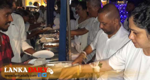 ඇමති අමරවිිරගෙන් කතරගමට කිරිබත් දන්සලක්