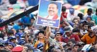 ජනපතිගේ ජනරැලියට මහ වැසි නොතකා මහ සෙනගක්
