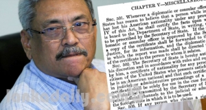 ගෝඨාගේ අමරිකානු පුරවැසිභාවය අහෝසි කර නැත. ඉල්ලීමක් පමණක් කර තිබේ. එයත් බොරුවක් ?