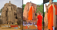 අවුකන ප්‍රතිමාවට කහකඩ පෙරවූවන් නීතිය හමුවට   
