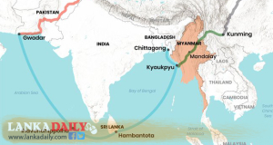 හම්බන්තොටින් මියන්මාරය හරහා චීනයට දිවෙන නව මාර්ගයට පියවර ගැනේ.   