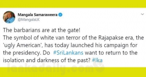 The terminator  - Statement by Mangala Samaraweera