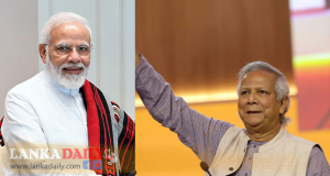 Muhammad Yunus ට මෝදි ගෙන් සුබ පැතුම්