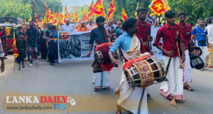 යාපනයේ ජනතාව 76 වන නිදහස් දින උළෙල හරසරින් සමරයි (video)
