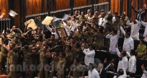මංගලට ගැහුවේ බයිබලයෙන්. මංගල පොතට වැඳ, දිනේෂ්ට පාඩමක් කියලා දීලා.