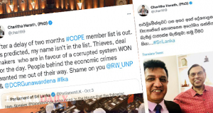 සජිත්, චරිතව ආපහු කෝප් එකට දායි. දැන් අනුර එක්ක හොරු අල්ලතැහැකි.