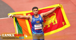 හෙල්ල විසිකිරීමේන් සමිත දුලාන් ගෙන් ලෝක වාර්තාවක්