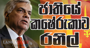 ජාතියේ කෂේරුකාව රනිල් ! - The Chatham Street Journal