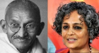 “මහත්මා ගාන්ධි ඉන්දියාවේ පළමු සංස්ථාපිත අනුග්‍රහය ලද රාජ්‍ය නොවන සංවිධානයයි” – අරුන්ධතී රෝයි.