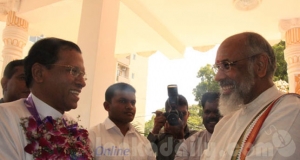 ජනපතිට විග්නේෂ්වරන්ගෙන් උණුසුම් පිළිගැනීමක්