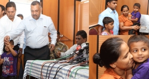 පැහැරගත් දරුවා පොලිස් මූලස්ථානයේ