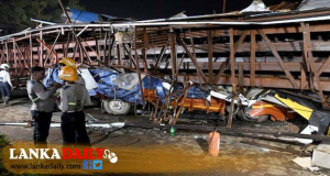 ඉන්දියාවේ දැන්වීම් පුවරුවක් කඩා වැටීමෙන් 8 ක් මරුට ! 60 කට තුවාල