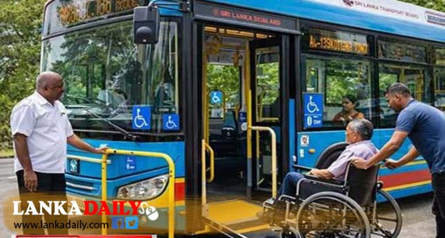 ආබාධිත පුද්ගලයින් සඳහා ප්‍රමුඛතා බස් රථ සේවාව අදින් ඇරඹේ