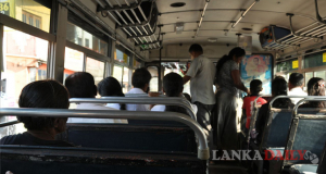 බස්රථ පරීක්ෂාවට සිවිල් ඇඳුමින් සැරසුණු පොලිස් නිලධාරින්