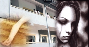 පාසල් දැරියක් 7 වන මහළින් බිමට පනී