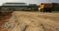 ජනාධිපතිගේ රැලියෙන් ක්‍රීඩාංගණයට හානි