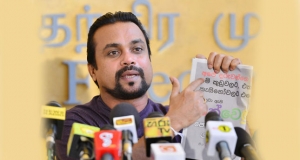 ‘මෙගා ගැහිලි’ ගැන විවාදයකට එන්න-විමල්ගෙන් අභියෝගයක්